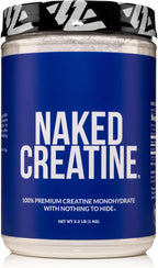 NAKED Pure Micronized Creatine Monohydrate – 200 Servings, 1,000g Bulk – NSF Certified, Vegan, Non-GMO, Gluten & Soy Free - Muscle Building, Strength Training, Gym & Fitness Supplement