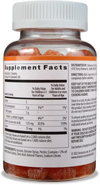 Amazon Basics Kids' Vitamin C 125mg Gummies, Orange, Immune Health, 2 Month Supply (Previously Solimo) 60 Count (Pack of 2)
