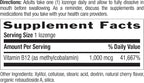 Country Life Methyl B12, Supports Energy & Stamina, 1000mcg, 60 Lozenges, Certified Gluten Free, Certified Vegan
