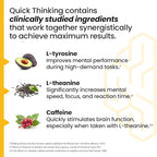 LifeSeasons NeuroQ - Quick Thinking Supplement Pills - Boosts Alertness + Supports Mental Focus - L-Theanine Caffeine L-Tyrosine & Beta-Alanine (60 Capsules)