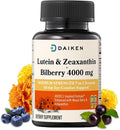 DAIKEN Lutein and Zeaxanthin Supplements, AREDS 2 Inspired Formula with Astaxanthin, Maqui Berry, Bilberry, Flaxseed Oil & Vitamin E, 30 Softgels