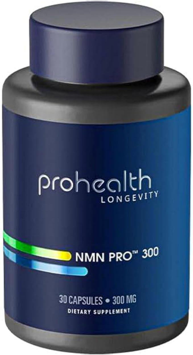 ProHealth NMN Pro 300 (30 Capsules) Clinically Studied Uthever® NMN. NAD+ Precursor for Cellular Energy, Mitochondrial Support & Healthy Aging. USA Manufactured, Triple Lab-Tested