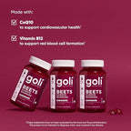 Goli Nutritional Supplement, Beets Cardio Gummy - 300 Count(5 Pack of 60) - 100mg CoQ10 & Beet Root Extract - Gluten-Free, Vegan, Non-GMO, and Gelatin-Free. Nature's Great Superfood.