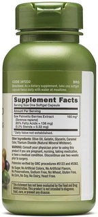 GNC Herbal Saw Palmetto Extract 160mg Supplement, Supports Healthy Prostate Function, 100 Servings