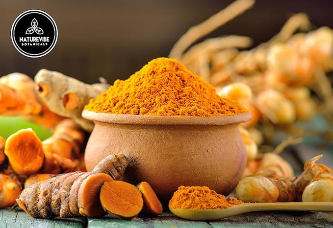 Premium Quality Turmeric Root Powder with Curcumin 5lbs by Naturevibe Botanicals | Raw Turmeric Root Grounded |100% Pure, Non-GMO and Gluten Free (80 Ounces)