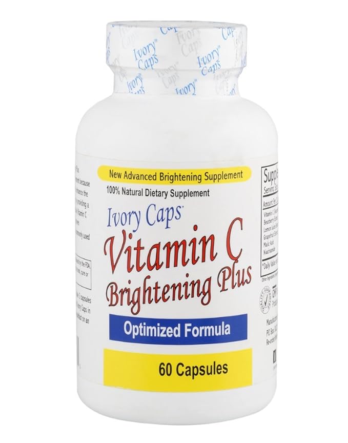 3 Pack - Ivory Caps Maximum Strength Vitamin C Brightening Plus 60 Caps
