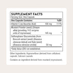 THORNE - Broccoli Seed Extract - Supports Liver Detox & Provides Antioxidant Support* - Sulforaphane Glucosinolate (SGS), Vitamin C & Mustard Powder Supplement - Third-Party Certified - 60 Capsules
