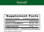 EMERALD LABS PureWay-C - Liver & Immune Support Supplement with R-Alpha Lipoic Acid* - Fast-Absorbing Vitamin C - 90 Vegetable Capsules (45-Day Supply)