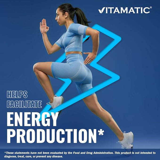 Vitamatic Folic Acid, Vitamin B12 & B6 – 180 Fast Dissolve Tablets Heart Health, Energy Production & Red Blood Cell Support (Pack of 2)