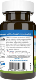 Carlson - Lutein, 6 mg, Healthy Vision & Eye Function, Antioxidant, 60 Softgels