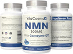 Nicotinamide with CoQ10 Coenzyme Q10, Vegetarian Capsules, 120 Count, Vitamin B3 Supplement