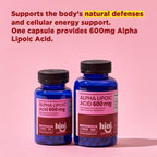 HINI Alpha Lipoic Acid 600 mg, Extra Strength ALA Antioxidant Support Supplement, High Potency Daily Wellness Formula, Easy-to-Swallow Capsules, 120 Count, 4-Month Supply for Men & Women