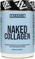 NAKED Caramel Collagen Peptides Protein Powder, 25 Servings, Pasture-Raised, Grass-Fed Hydrolyzed Collagen Supplement, Paleo Friendly, Non-GMO, Keto, Gluten Free, 20oz