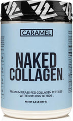 NAKED Caramel Collagen Peptides Protein Powder, 25 Servings, Pasture-Raised, Grass-Fed Hydrolyzed Collagen Supplement, Paleo Friendly, Non-GMO, Keto, Gluten Free, 20oz