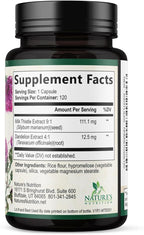 Milk Thistle Extract - Liver Cleanse Detox & Repair Formula - Natural Milk Thistle with Silymarin Marianum & Dandelion Extract - Natural Herbal Liver Health Supplement - Made in USA - 120 Capsules