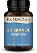 Dr. Mercola Ubiquinol - Supports Energy Production - Antioxidant Supplement - Non-GMO, Gluten-Free & Soy-Free - 30 Capsules (30 Servings) - 200 mg
