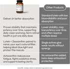 BIGVITA CoCrystal Lutein + | 3-in-1 Eye Support, Fast-Absorbing Lutein, Zeaxanthin & Astaxanthin | Blue Light Defense, Visual Clarity & Eye Fatigue Relief | High Bioavailability Vitamins | 60 Capsules