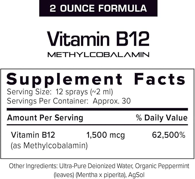 Results RNA - Advanced Cellular Vitamin B12 Methylcobalamin Supports Heart Health, Good Mood, Energy & Brain Function. Enjoy Superior Absorption Vitamin B12 Formula. (2 oz - 30 Servings)