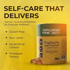 The Wellness Project Vaginal & Gut Probiotic + Prebiotic Gummies| Triple-Strength Clinically Studied Probiotics for Flora, Odor & pH Balance | No Added Sugars | Delicious Pineapple Flavor (Pack of 3)