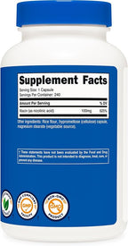 Nutricost Niacin (Vitamin B3) 100mg, 240 Capsules - with Flushing, Non-GMO, Gluten Free (Pack of 2)