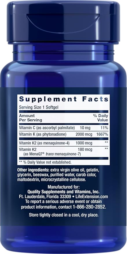Life Extension Super K, 90 Softgels (Pack of 2)