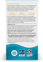 Nordic Naturals Ultimate Omega in Fish Gelatin, Lemon Flavor - 60 Soft Gels - 1280 mg Omega-3 - High-Potency Fish Oil Supplement - EPA & DHA - Promotes Brain & Heart Health - Non-GMO - 30 Servings