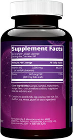 MRM Nutrition Vitamin B-12 with Folic Acid | 2000mcg Methylcobalamin | Sublingual Tablets for Energy, Metabolism & Nervous System Support | Vegan Friendly | High Absorption | 60 Tablets