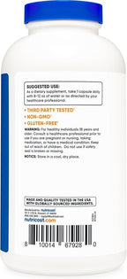 Nutricost L-Arginine 500mg, 300 Capsules - Gluten Free and Non-GMO