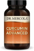 Dr. Mercola Curcumin Advanced - 500 mg Curcumin Root Extract - 95% Curcuminoids - For Vision Health, Digestion & Focus - Sustained Release - Non-GMO, Gluten-Free & Soy-Free - 90 Servings (90 Capsules)