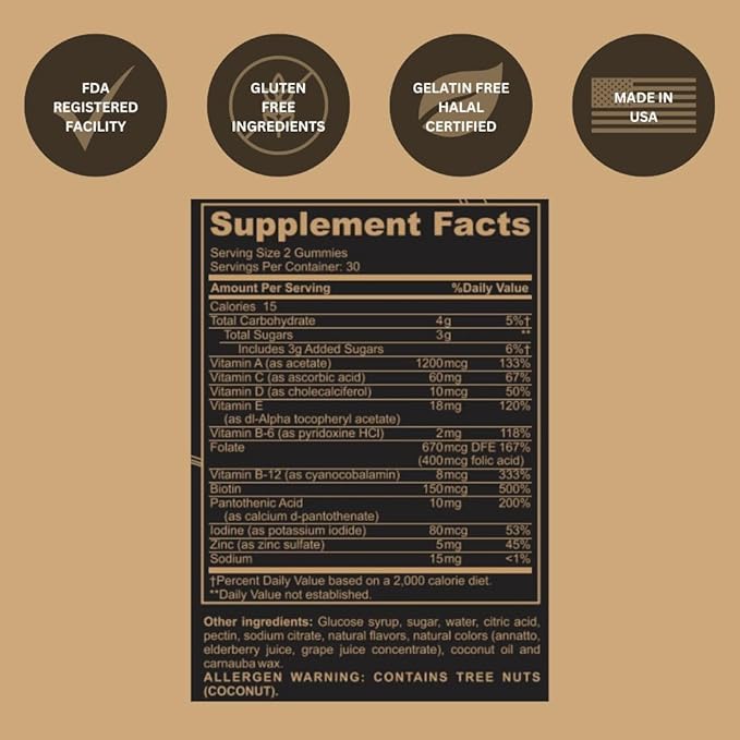 Black Girl Vitamins Look Good Feel Good Bundle – Hair Skin & Nails, Vitamin D3 2000IU & Once a Day Multivitamin - Women's Supplement Bundle – Energy, Immunity & Beauty Support