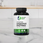 Healthy Gut HoloZyme Max Strength Digestive Enzymes | FODMAP-Friendly Formula Prevents Bloating, Gas, & Indigestion w/Protease, Amylase, Lipase, Lactase, and More | 15 Servings (Sample Bottle)
