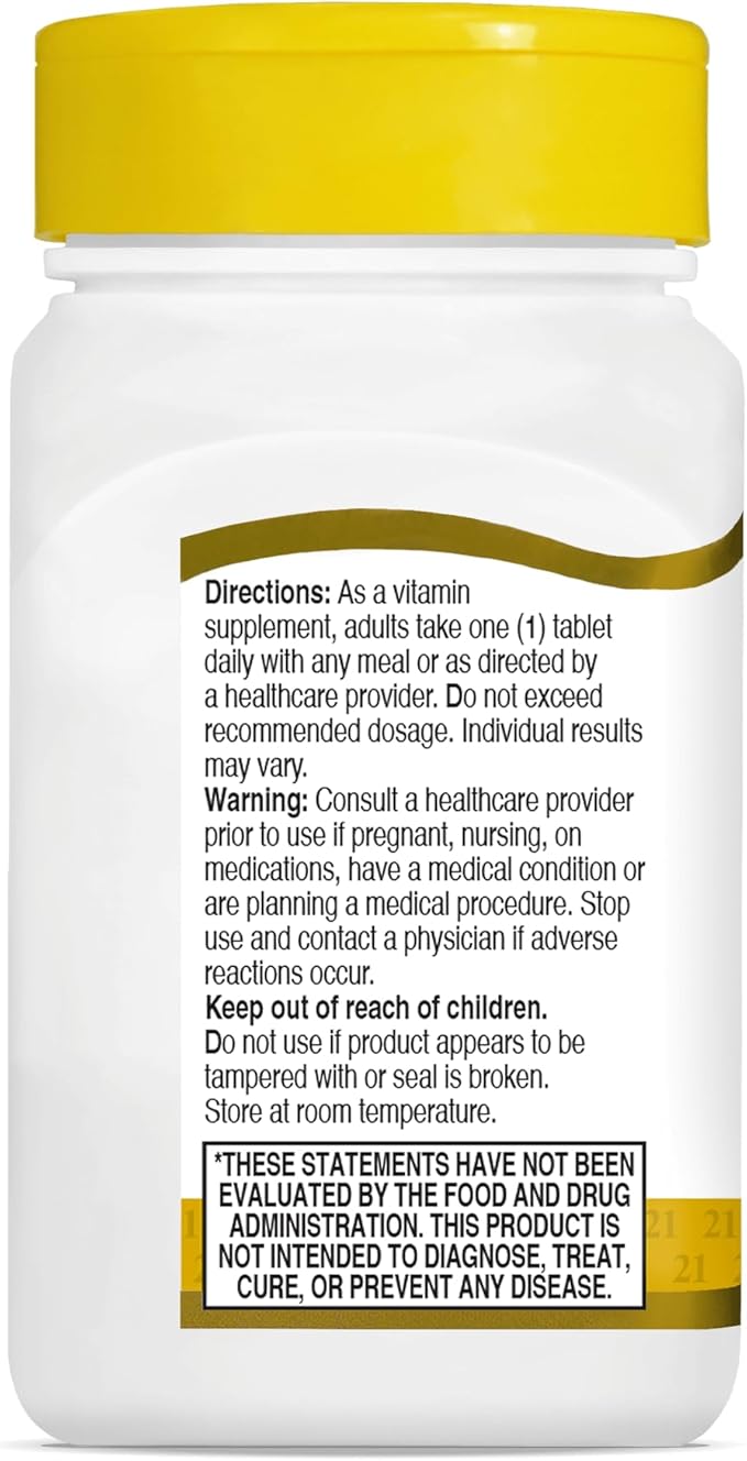 21st Century B-1 Tablets, 100 Mg, 110 Count