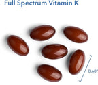 Allergy Research Group Full Spectrum Vitamin K - Supports Bone Metabolism & Circulatory Function - Vitamins K1, MK-4 & MK-7 with Vitamins A, C & D - 90 Servings - 90 Capsules