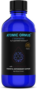 Atomic ORMUS Fusions C60 Monoatomic Gold – 4oz Liquid, 99.9% Pure C60 Carbon 60 + 24k Gold ORMUS, Solvent Free, Energy & Longevity Supplement