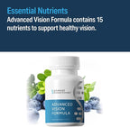Advanced Bionutritionals – Advanced Vision Formula Supplement, Healthy Vision, Eye Function Support, Eye Vitamins, Lutein, Zeaxanthin, Vitamin A, C, Zinc, Gluten Free, Dairy Free, Vegan (60 Tablets)