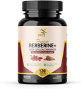 Premium Berberine HCL 1200mg, True Ceylon Cinnamon, 120 Capsules, Berberine HCI Root Supplement for Immune Support and Overall Wellness
