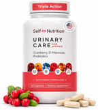 UTI D Mannose with Cranberry & Probiotics for Women | 3 in 1 Supplement, Supports Urinary Tract Health & PH Balance | Effective & USA Made | Vegan, Non-GMO (60 Capsules)