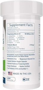 Clinical Grade Probiotics * 50 Billion CFUs/Serving * 10 Strains * Built-in Prebiotic * 60 Daily Capsules - 2 Month Supply * All Natural 100% Made in USA