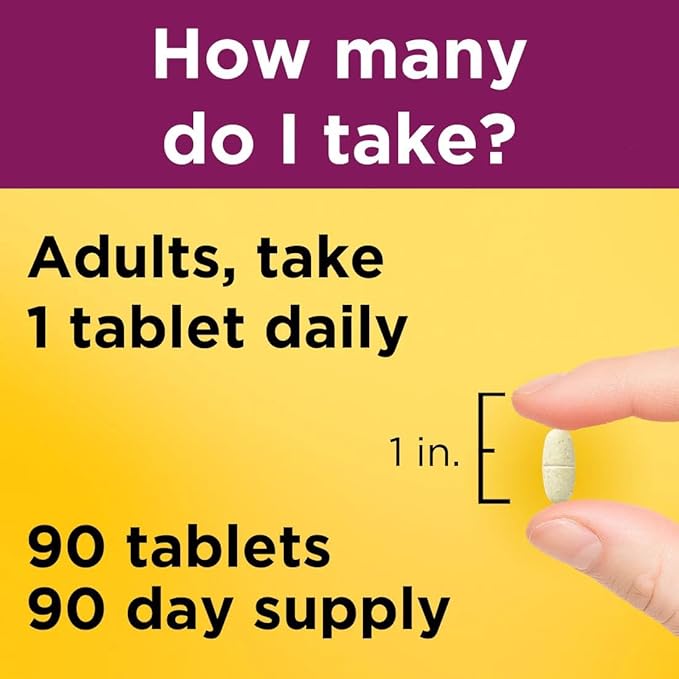 Nature Made Multi for Her 50+ Vitamin & Mineral Tabs, 90 ct (Pack of 2) (Packaging May Vary)