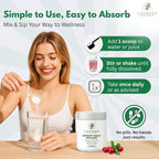 D Mannose with Cranberry and Probiotics Powder Supports Urinary Tract and Bladder Health Easy Mix Drink Vegan Gluten Free 30 Servings