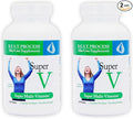 SuperV (2 Pack) Best Process AlkaIine — Energizing & Detoxifying Multivitamin — Vitamins & Minerals with Digestive Enzymes, Superfoods and Herbs