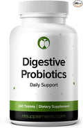 Natural Foundation Supplements Probiotics for Digestive Health Supports Bloating & Regularity Supplement 240 Tablets 3 Billion CFU (240, Digestive Probiotics)