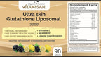 VITAMISAN Glutathione Liposomal, NAC, Milk Thistle, Collagen, Total, 90 Capsules, Made in USA, Fresh