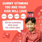 Llama Naturals Kids Multivitamin Gummies | Real Fruit, No Added Sugar Cane | Organic Vegan Toddler Whole Food Vitamins | Vitamin D, C & Beta Carotene Gummy Supplement | Strawberry 180 Ct (2-3 Months)