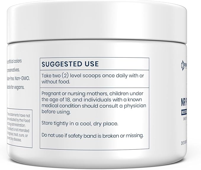 Renue By Science Nicotinamide Riboside | 1000mg Nicotinamide Powder - High Strength NR NAD Powder Sublingual Citrus Burst Flavor | Manufactured in the USA & Third-Party Tested | 60 Servings