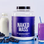 NAKED Vanilla Mass - All Natural Vanilla Weight Gainer Protein Powder - 8lb Bulk, NSF Certified, GMO Free, Gluten Free & Soy Free, No Artificial Ingredients - 1,260 Calories - 11 Servings