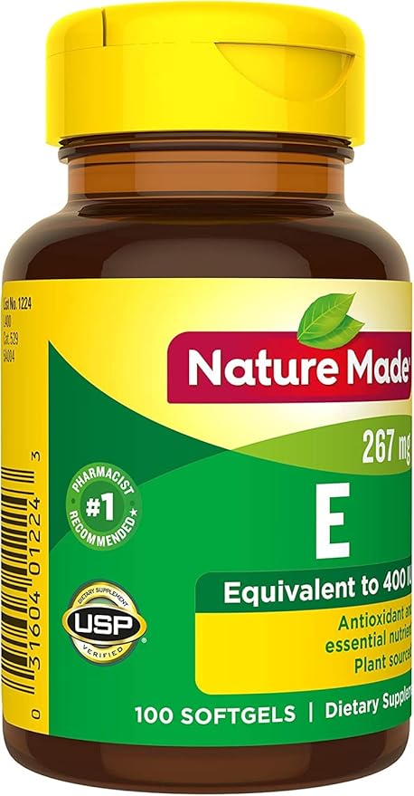 Nature Made Vitamin E 400 I.U. Softgels 100 ea (Pack of 2)