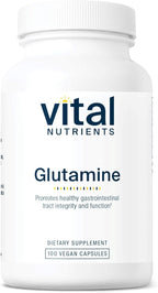 Vital Nutrients Glutamine - 3400mg L-Glutamine - Healthy Gastrointestinal Tract Function - Gluten, Dairy, Soy Free - Non-GMO - 90 Glutamine Capsules