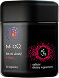 MitoQ +Heart Premium CoQ10 Antioxidant - Contains Mitoquinol Mesylate, Magnesium, L-Carnitine & Vitamin D3 - Supports Cardiovascular and Circulatory Health, & Cell Vitality (60 Capsules)