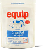 Equip Foods Grass Fed Collagen Powder | Hydrolyzed Bovine Collagen Peptides with Amino Acids | Prime Beef Collagen for Healthy Joints, Skin & Nails | Non-GMO, Paleo Friendly | 30 Servings, Unflavored